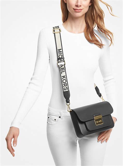 michael kors black sloan editor leather shoulder bag|kors sloan editor.